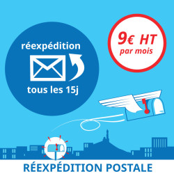 1 mois de Réexpédition postale tous les 15 jours - Domiciliation d'entreprises à Marseille 7ème
