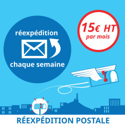 1 mois de Réexpédition postale toutes les semaines - Domiciliation d'entreprises à Marseille 7ème