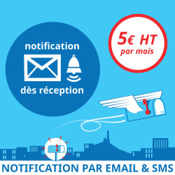 Notification dès réception d'un courrier - Domiciliation d'entreprises à Marseille 7ème
