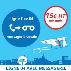 Attribution d'une ligne fixe en 04 avec messagerie vocale - Domiciliation d'entreprises à Marseille 7ème