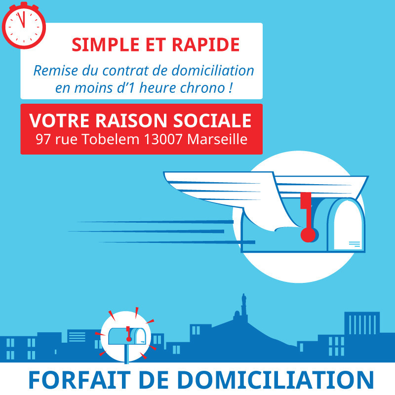 6 mois de Domiciliation Marseille 7 - Domiciliation d'entreprises à Marseille 7ème